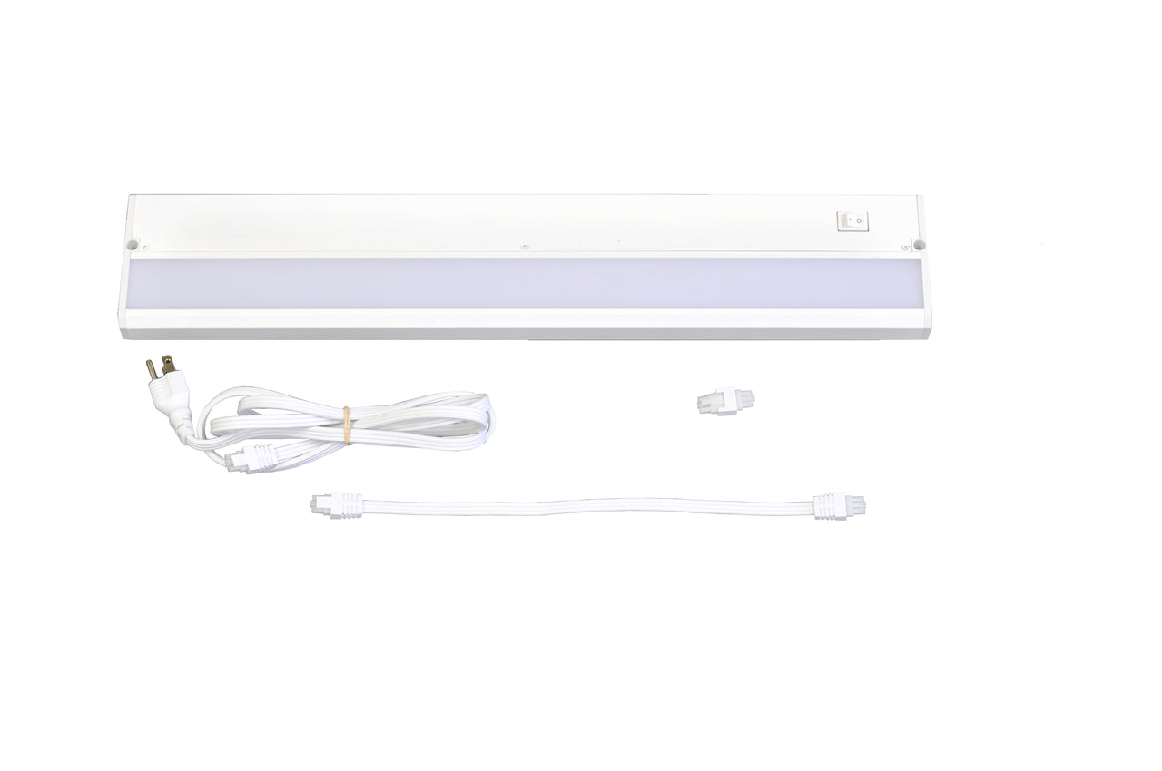 G22-WH LED, Undercabinet, On/Off Rocker Switch, 90 CRI, 4000K, 22"L, 10.9W