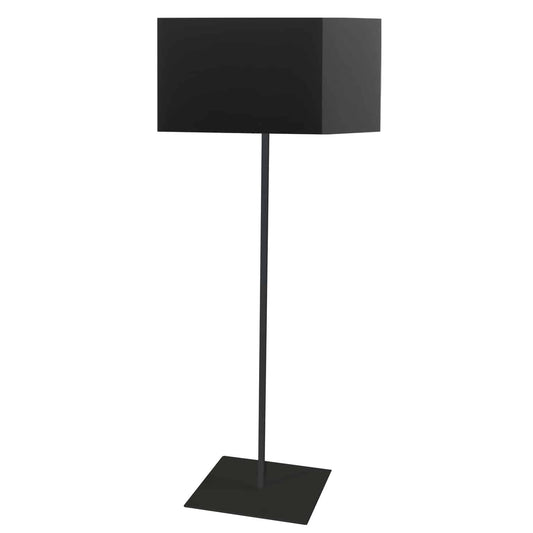 Dainolite MM201F-BK-797 1 Light Square Floor Lamp w/ Black Shade