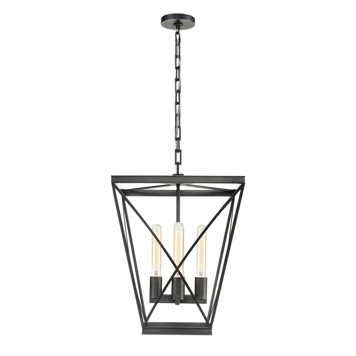 PD309616UB Lattice 4 Light 16-1/2" Urban Bronze  Pendant