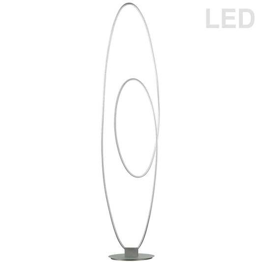 Dainolite PHX-6060LEDF-SV 60W LED Floor Lamp, Silver