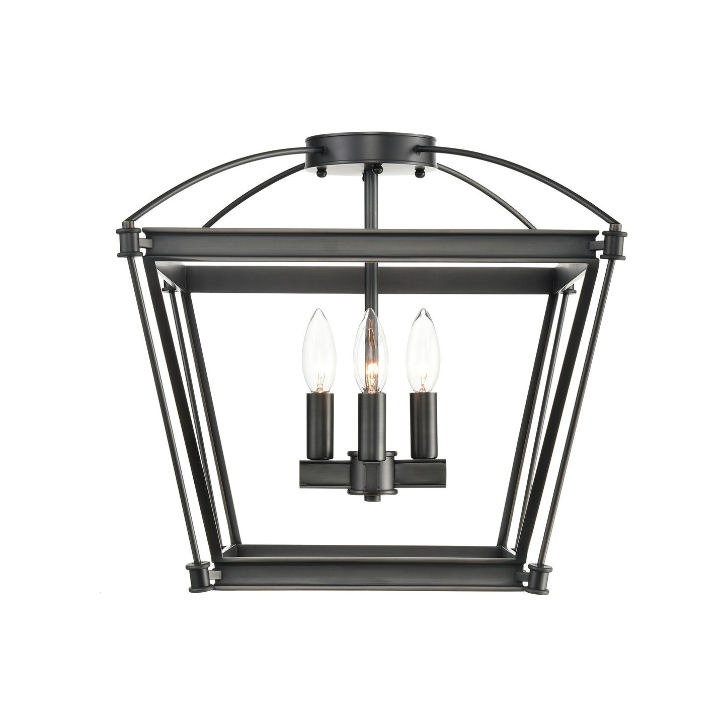 SF312204UB Manor 4 Light 16-5/8" Urban Bronze Flush Mount