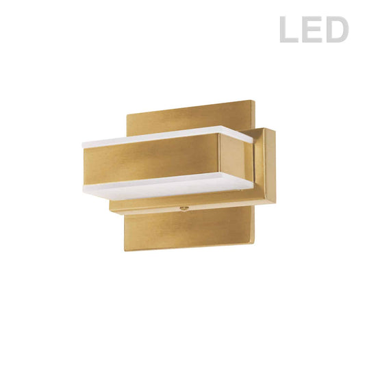 Dainolite VLD-215-1W-GLD 1 Light LED Wall Vanity Gold Finish