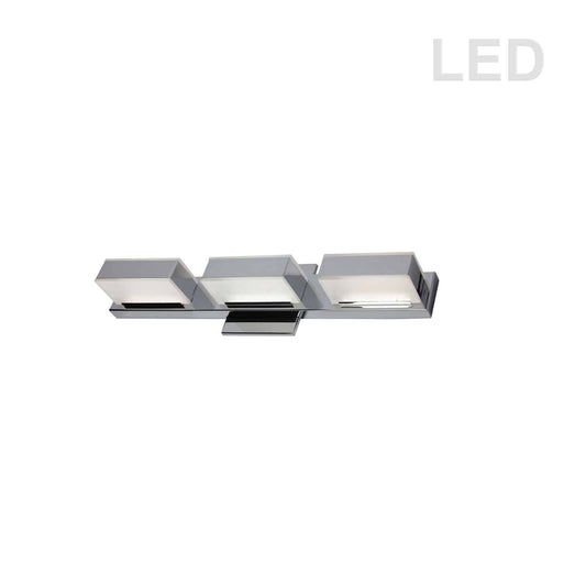 Dainolite VLD-215-3W-PC 3 Light LED Wall Vanity, Polished Chrome Finish
