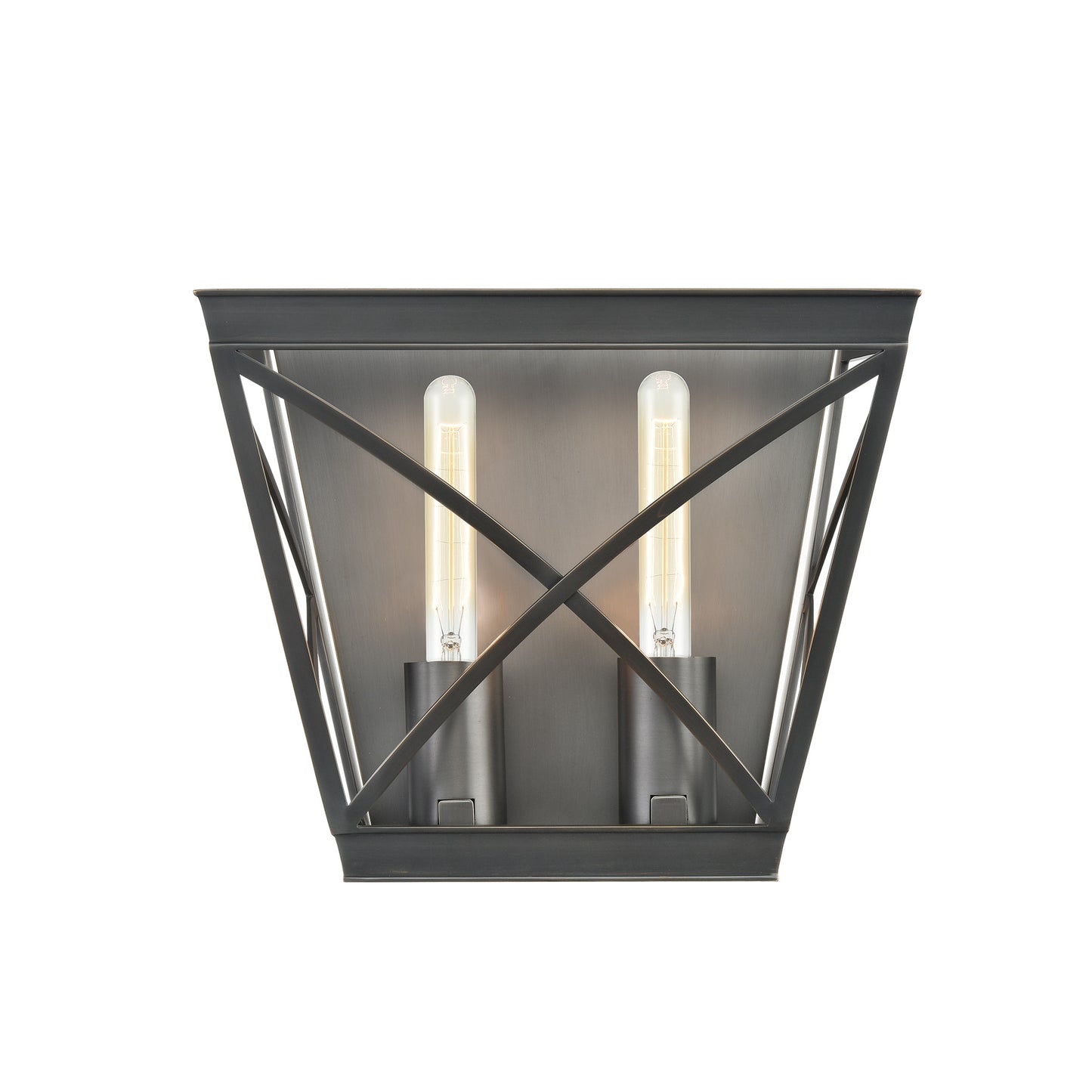 WV309602UB Lattice 2 Light 11-5/8" Urban Bronze  Sconce