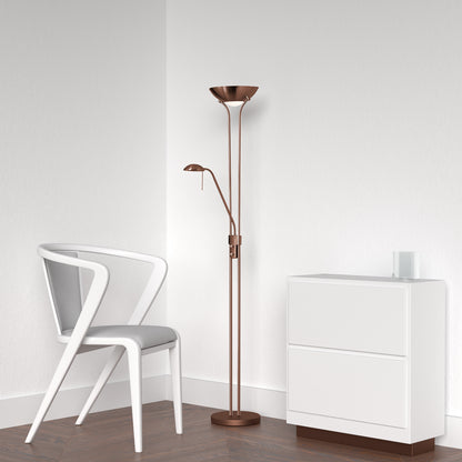 Dainolite Mother/Son Floor Lamp, Oil Brushed Bronze