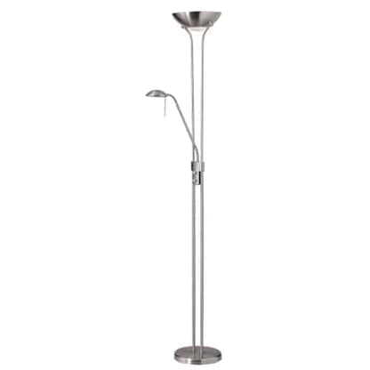Dainolite Mother/Son Floor Lamp, Satin Chrome