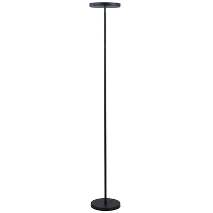 Dainolite LED Torchier, Sandy Black Finish