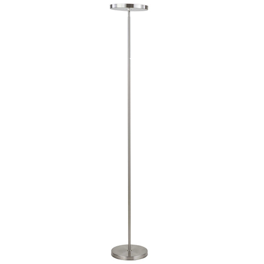 Dainolite LED Torchier, Satin Nickel Finish