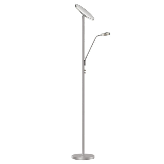 Dainolite 801LEDF-SN Mother and Son LED Floor Lamp, Satin Nickel Finish