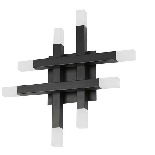 Dainolite 24W Wall Sconce Matte Black with Frosted Acrylic Diffuser