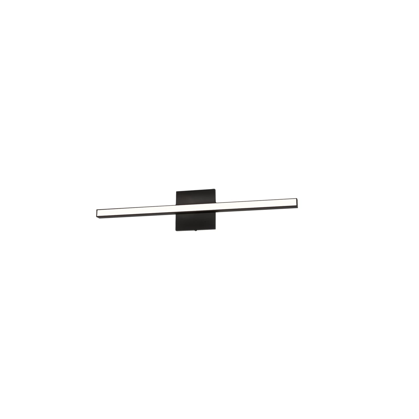 Dainolite 18W Colour Changing Vanity Matte Black with Frosted Acrylic Diffuser