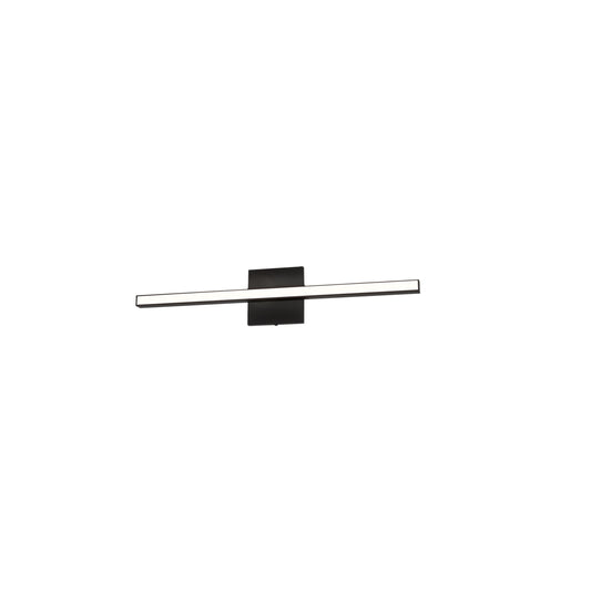 Dainolite 18W Colour Changing Vanity Matte Black with Frosted Acrylic Diffuser