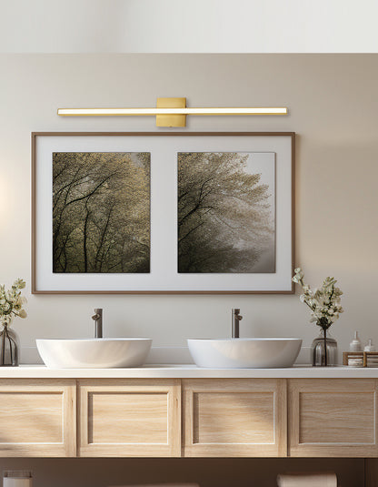 Dainolite 24W Colour Changing Vanity Aged Brass with Frosted Acrylic Diffuser