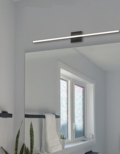 Dainolite 24W Colour Changing Vanity Matte Black with Frosted Acrylic Diffuser
