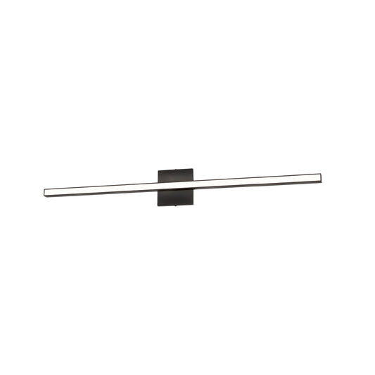 Dainolite 24W Matte Black Vanity w/ White Acrylic Diffuser