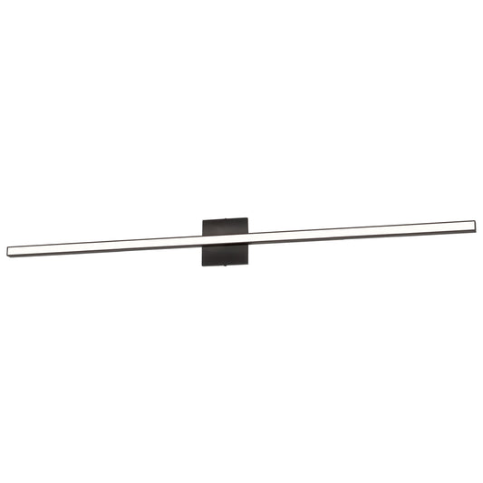 Dainolite 36W Matte Black Vanity w/ White Acrylic Diffuser