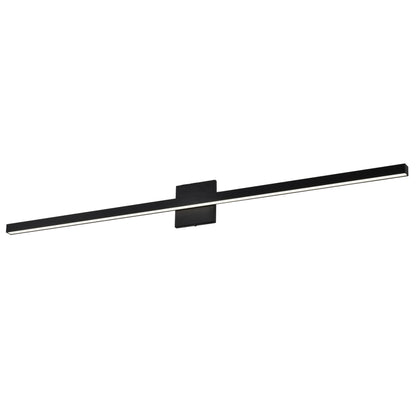 Dainolite 36W Vanity, Matte Black with Frosted Acrylic Diffuser