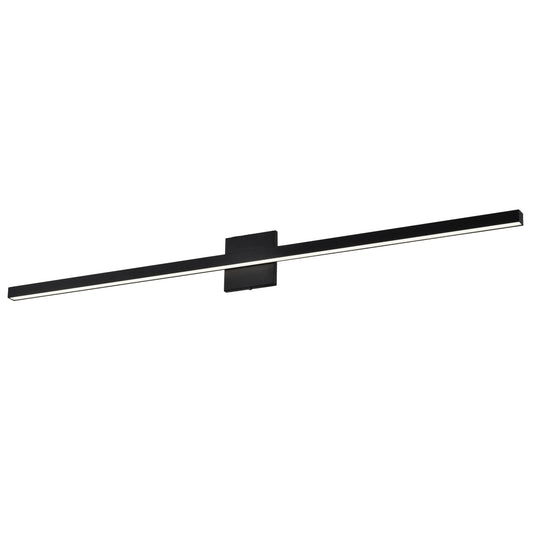 Dainolite 36W Vanity, Matte Black with Frosted Acrylic Diffuser
