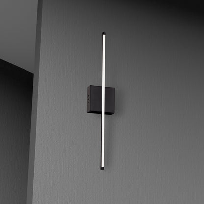 Dainolite 19W LED Wall Sconce, Matte Black with White Acrylic Diffuser