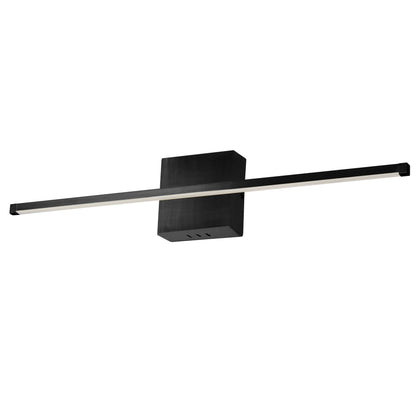 Dainolite 30W LED Wall Sconce, Matte Black with White Acrylic Diffuser