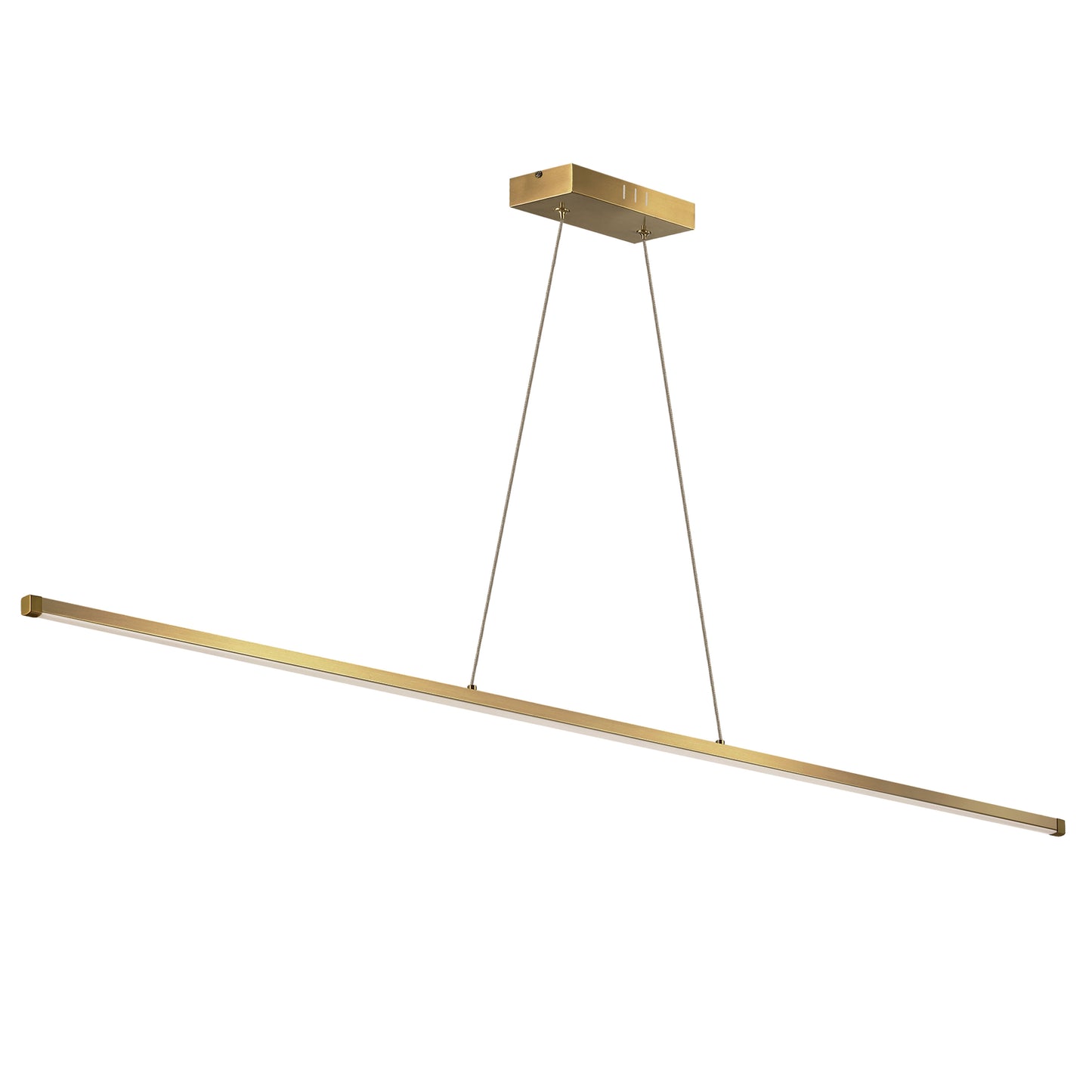 Dainolite ARY-4830LEDHP-AGB 30W LED Horizontal Pendant, Aged Brass with White Acrylic Diffuser