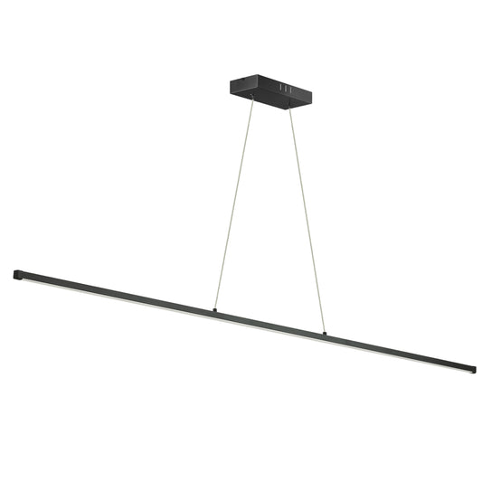Dainolite ARY-4830LEDHP-MB 30W LED Horizontal Pendant, Matte Black with White Acrylic Diffuser