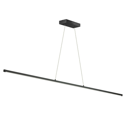 Dainolite 30W LED Horizontal Pendant, Matte Black with White Acrylic Diffuser