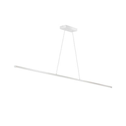 Dainolite 30W Horizontal Matte White Pendant w/ White Acrylic Diffuser