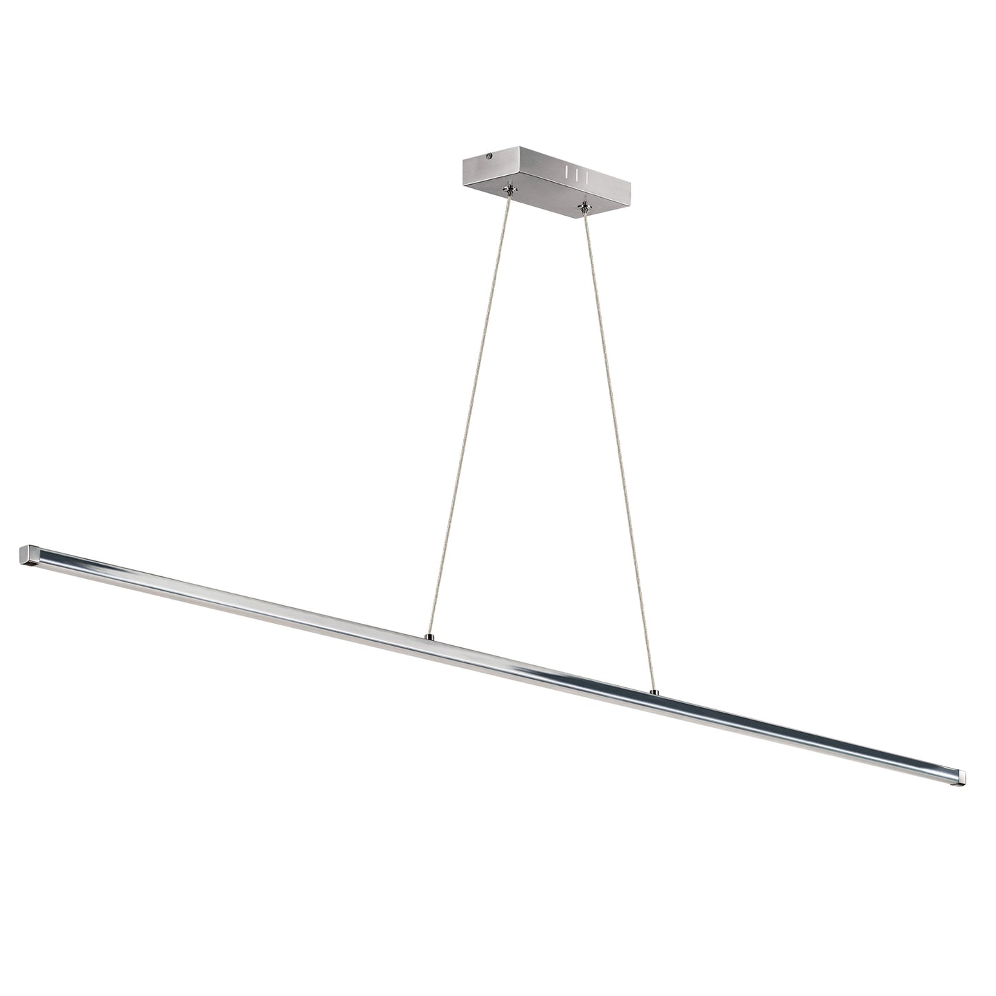 Dainolite 30W LED Horizontal Pendant, Polished Chrome with White Acrylic Diffuser