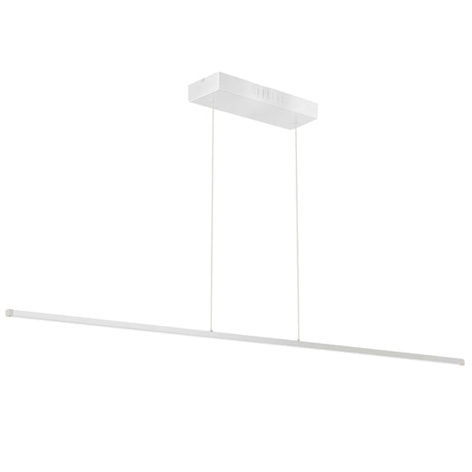 Dainolite ARY-7256LEDHP-MW 56W Horizontal Matte White Pendant w/ White Acrylic Diffuser