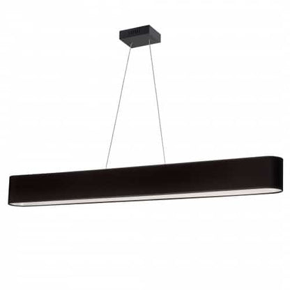 Dainolite 30W Horizontal Matte Black Pendant w/ Black Shade