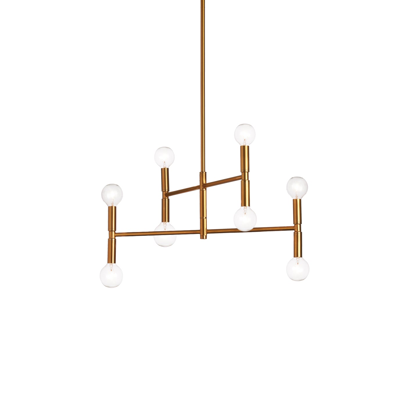 Dainolite 8 Light Incandescent Vintage Bronze Chandelier