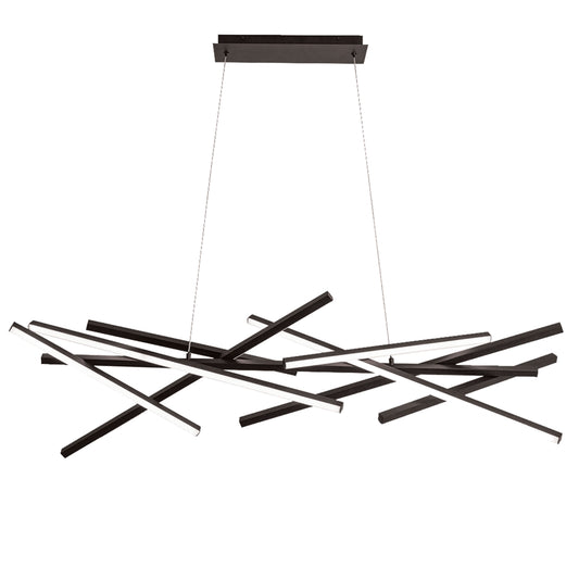 Dainolite 80W LED Carly Chandelier Matte Black