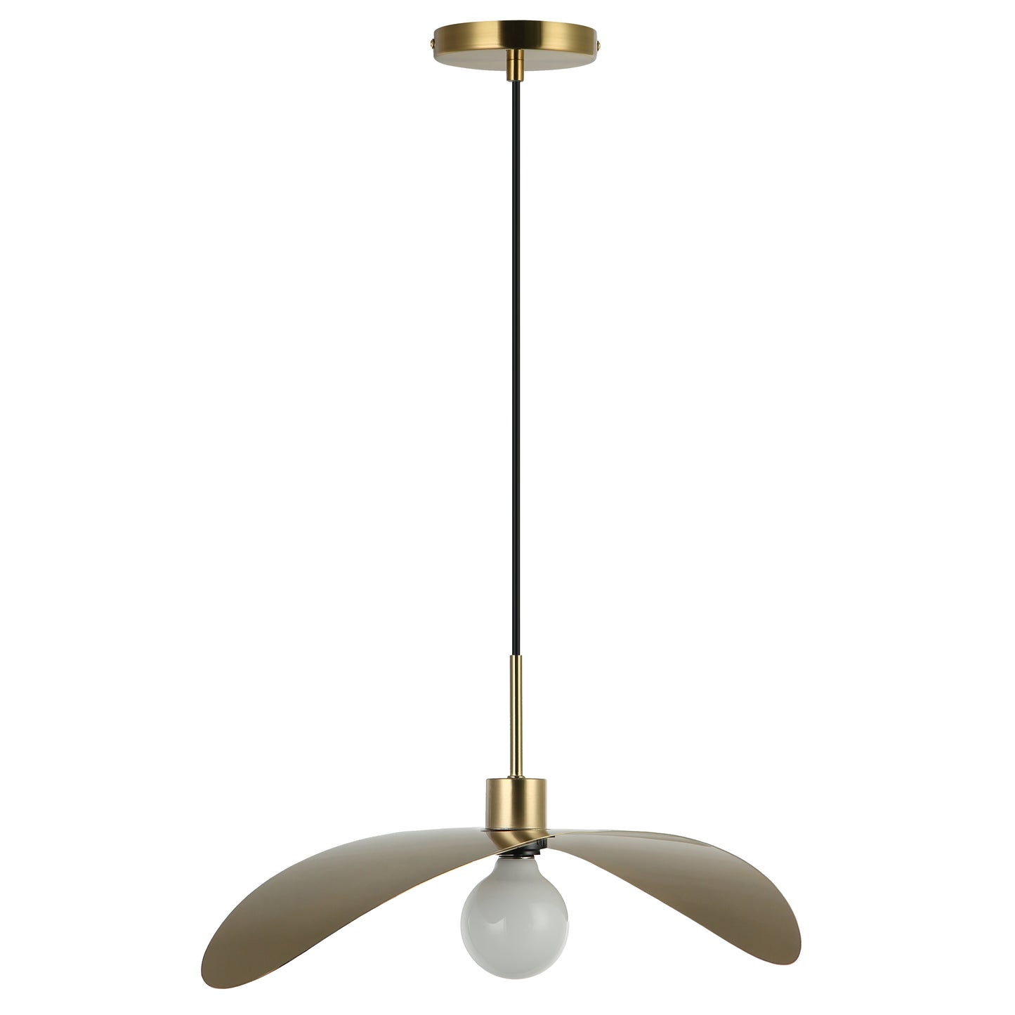Dainolite 1 Light Aged Brass Pendant