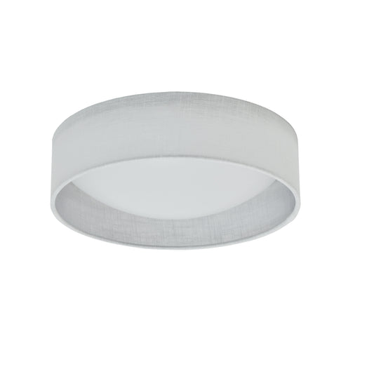 Dainolite CFLD-1114-2400 LED Flush Mount, Satin Chrome Finish, White Shade