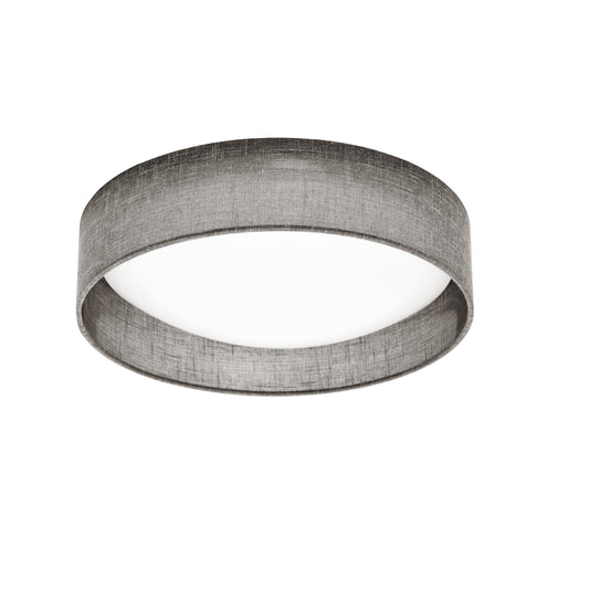 Dainolite CFLD-1114-2423 LED Flush Mount, Satin Chrome Finish, Grey Shade
