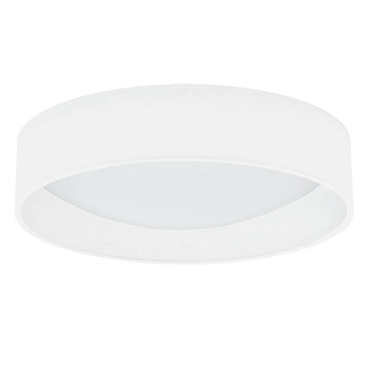 Dainolite LED Flush Mount, Satin Chrome Finish, Eggshell Shade