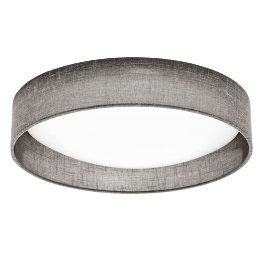 Dainolite CFLD-1522-2423 LED Flush Mount, Satin Chrome Finish, Grey Shade