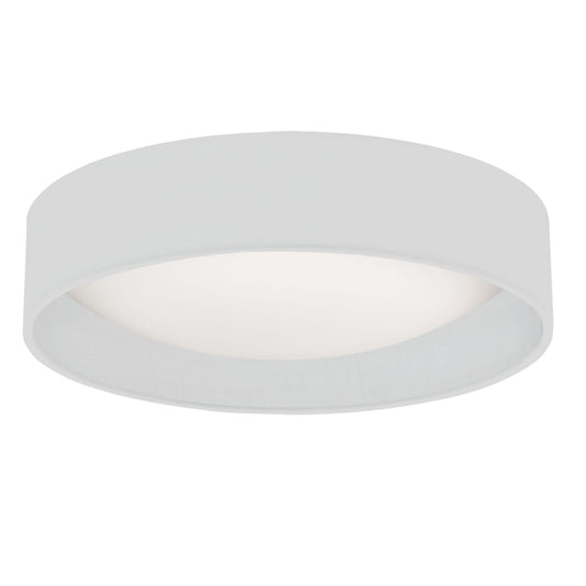 Dainolite 15" Light Flush Mount Fixture White Shade