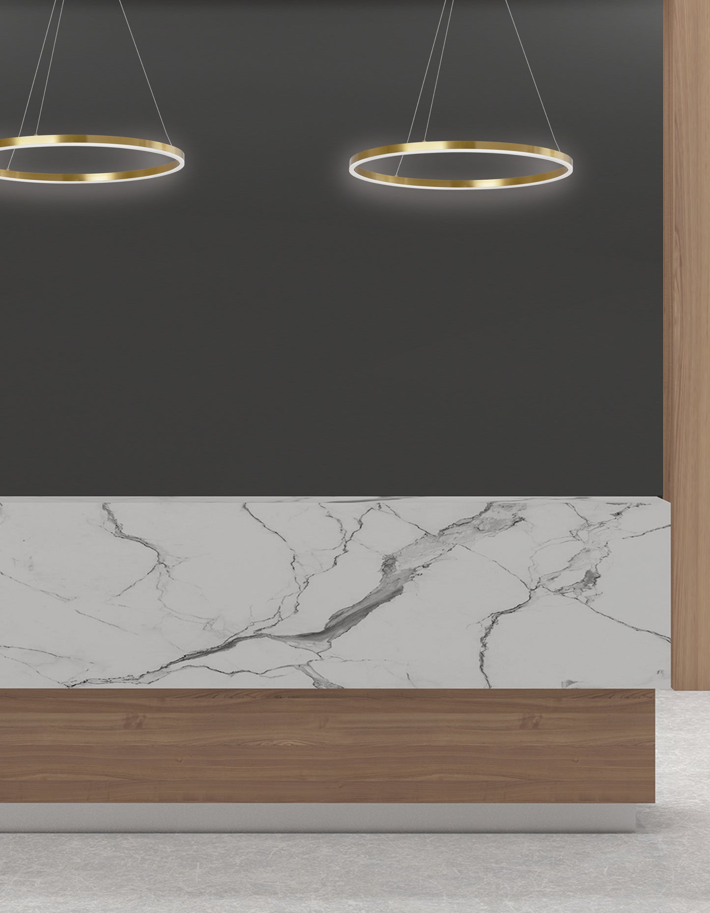 Dainolite 30W Colour Temperature Changing Chandelier, Aged Brass with White Acrylic Diffuser