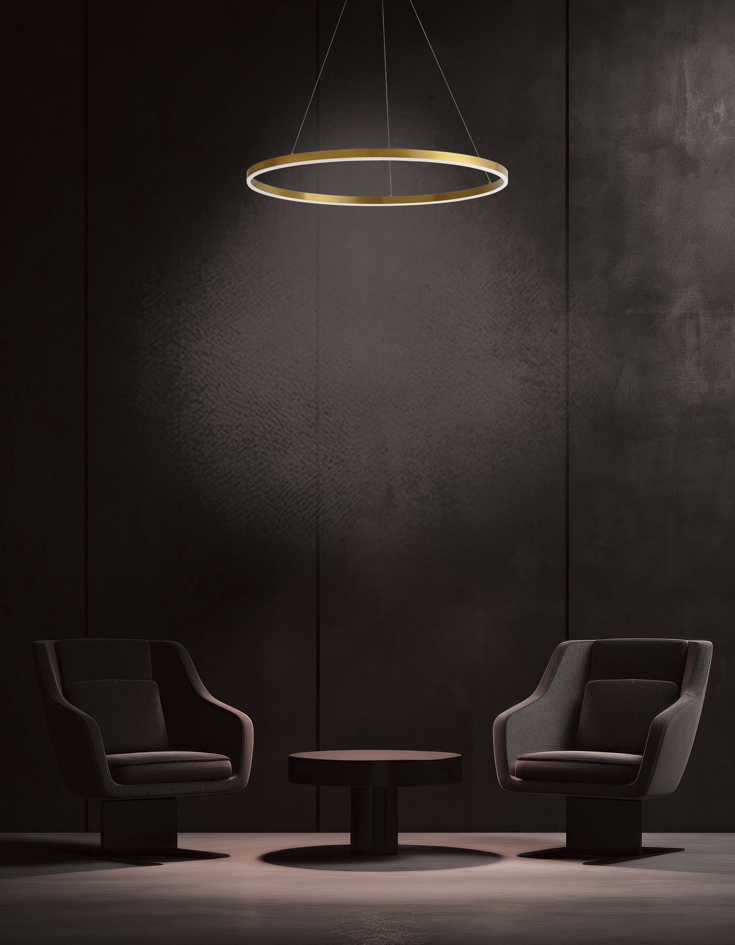 Dainolite 50W Colour Changing Temperature Chandelier, Aged Brass with White Acrylic Diffuser