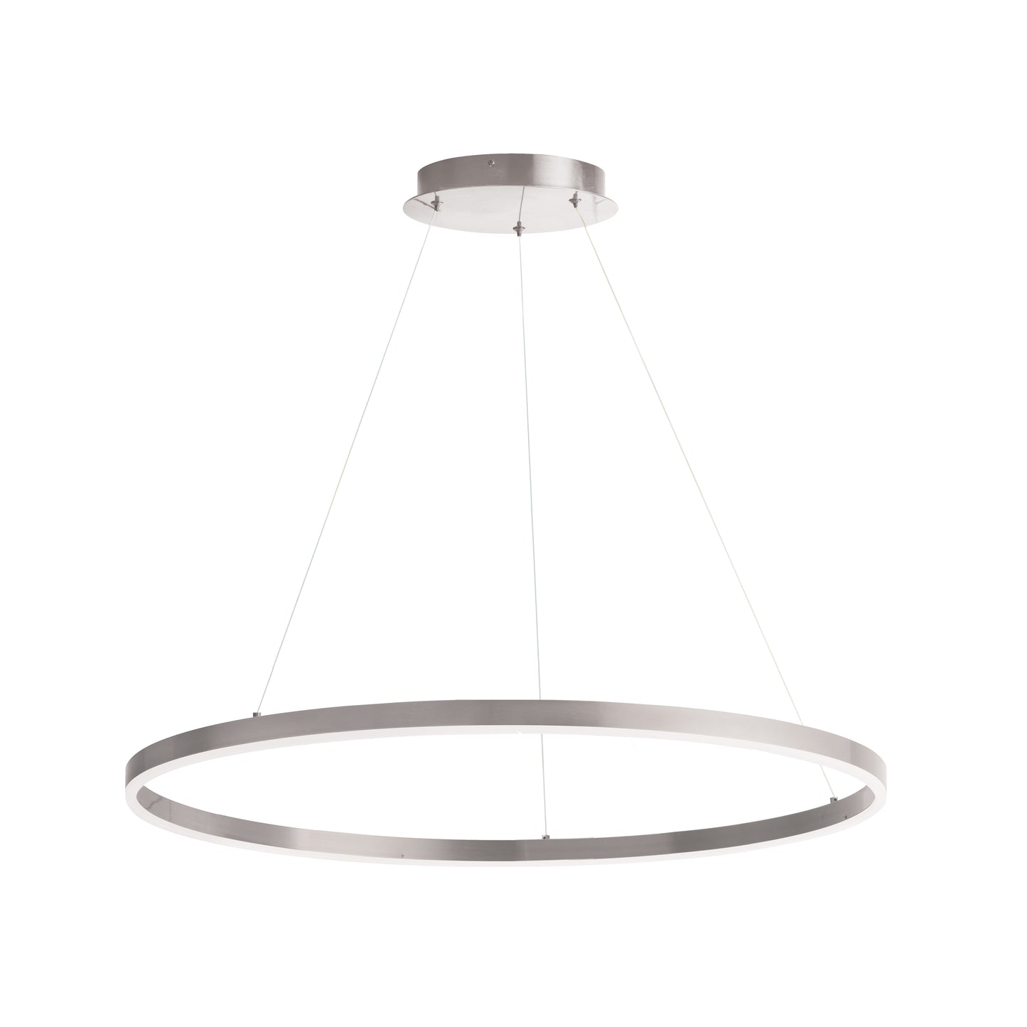 Dainolite 50W Colour Changing Temperature Chandelier, Silver with White Acrylic Diffuser