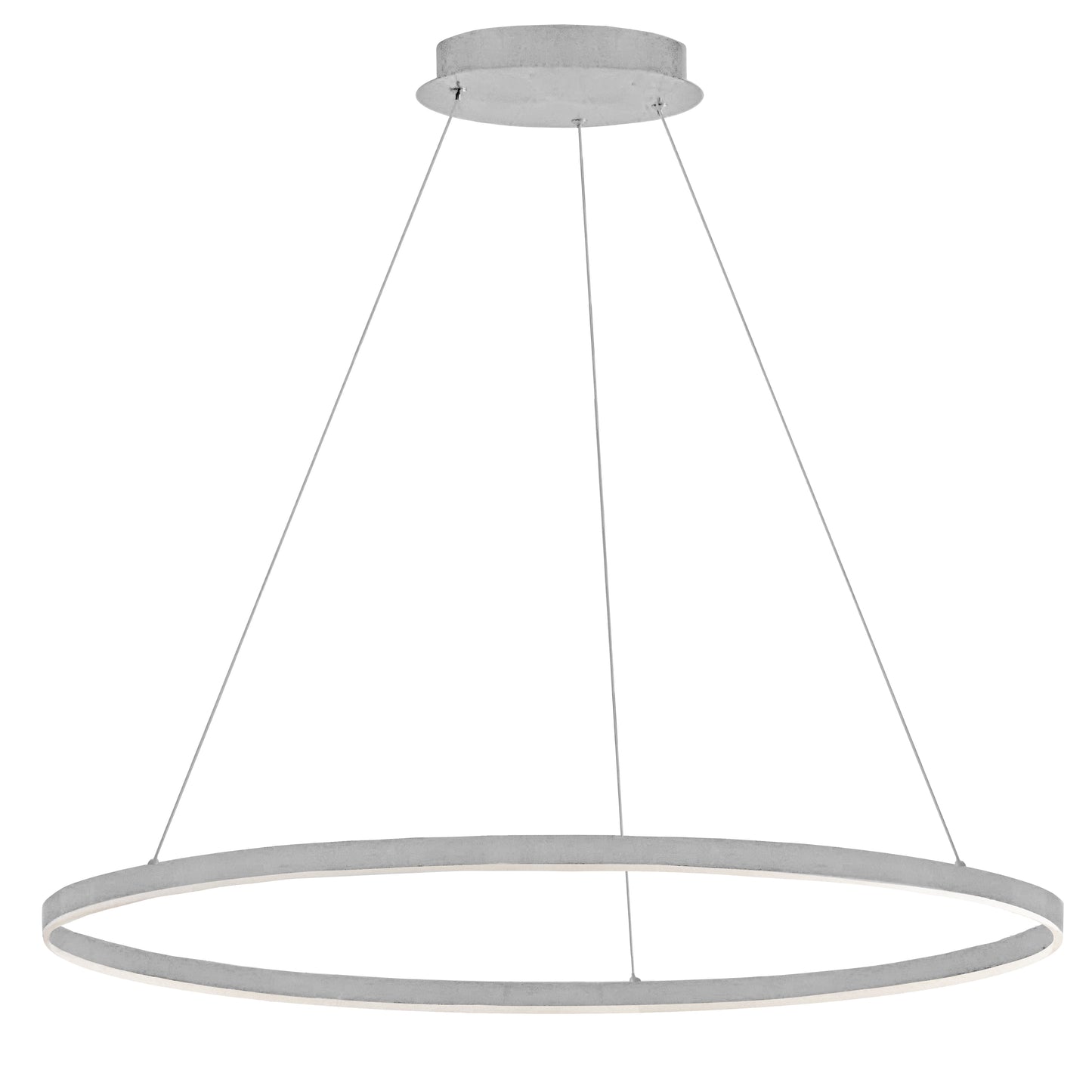 Dainolite 50W Colour Changing Temperature Chandelier, Silver with White Acrylic Diffuser