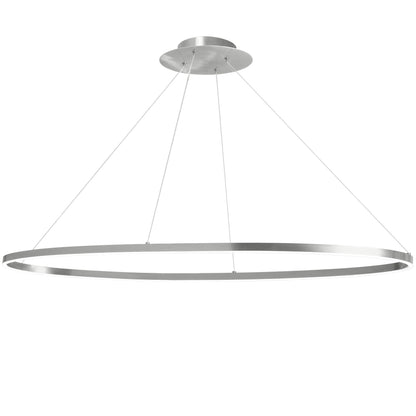 Dainolite 63W Horizontal Chandelier, Silver with White Acrylic Diffuser