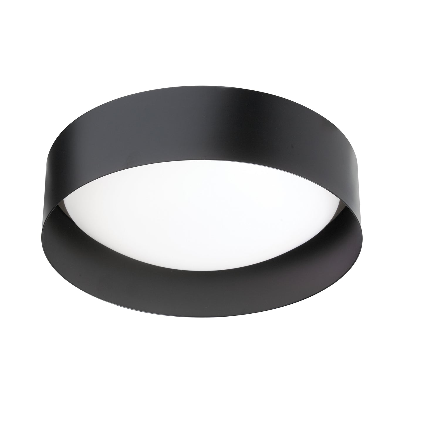 Dainolite 14W Flush Mount Matte Black Metal Shade