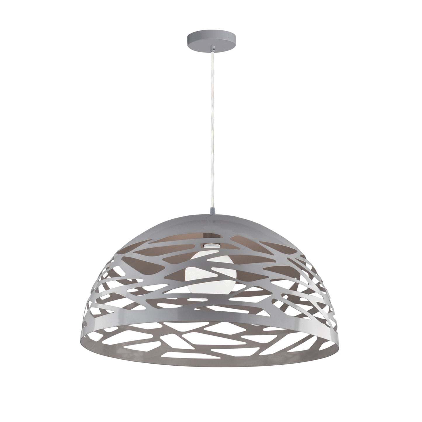 Dainolite COR-161P-MN 1 Light Pendant, Millstone Finish