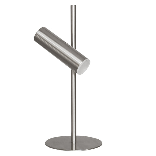 Dainolite CST-196LEDT-SC 6W Table Lamp, Satin Chrome with Frosted Acrylic Diffuser