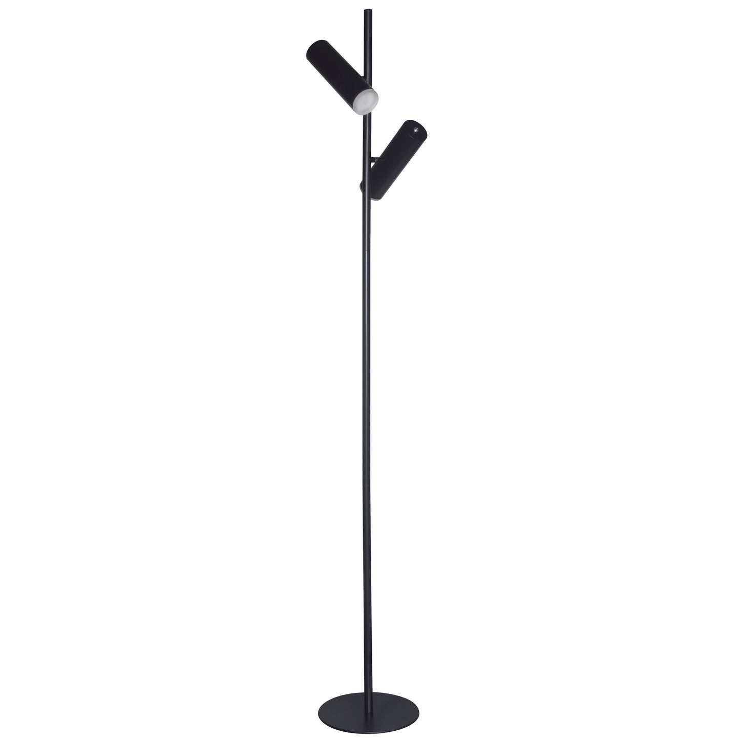 Dainolite CST-6112LEDF-MB 12W Floor Lamp, Matte Black with Frosted Acrylic Diffuser