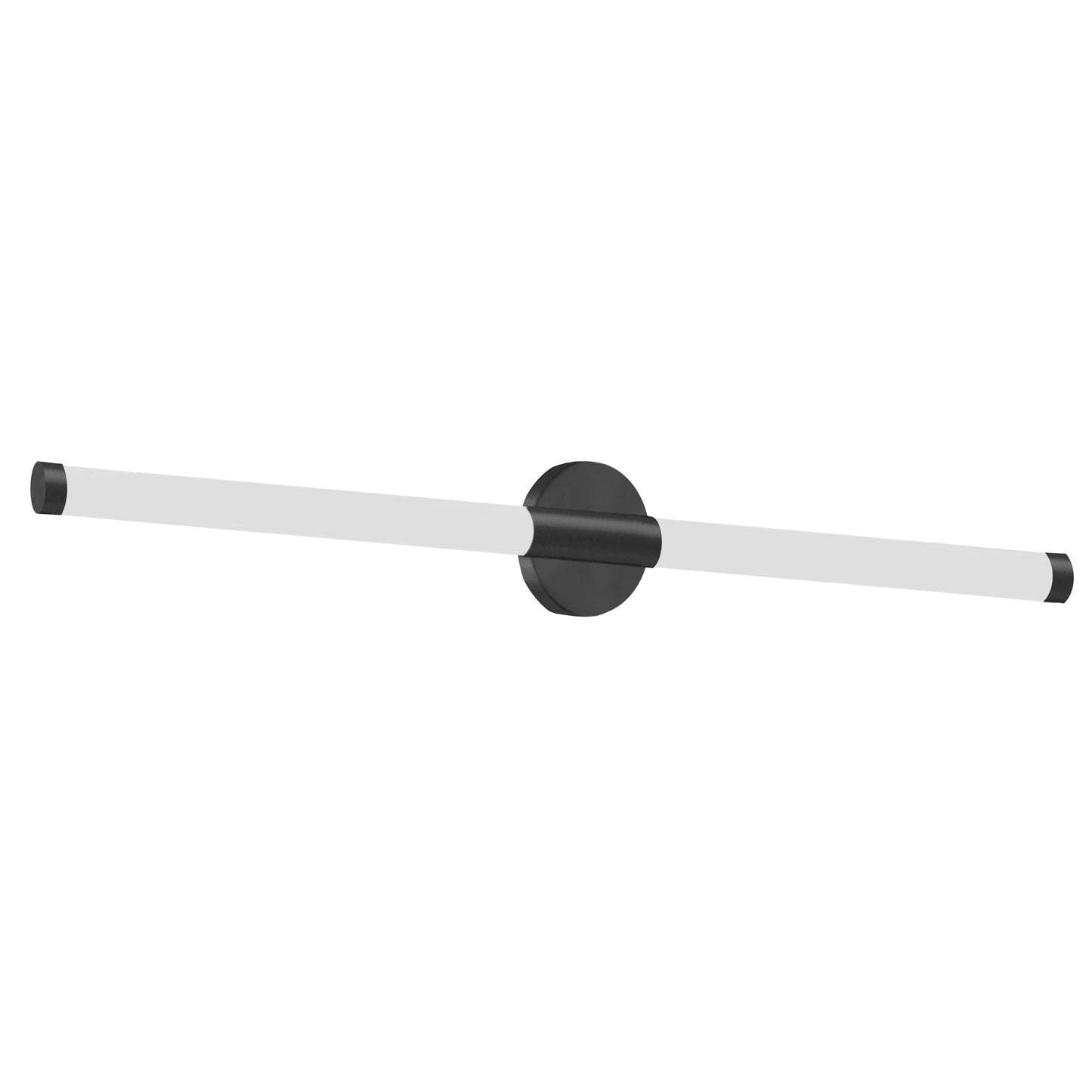 Dainolite 20W Wall Sconce, Matte Black w/ White Acrylic Diffuser
