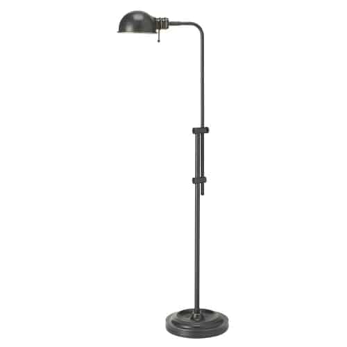 Dainolite DM1958F-OBB Pharmacy Floor Lamp, Oil Brushed Bronze, Adjustable Arm and Shade